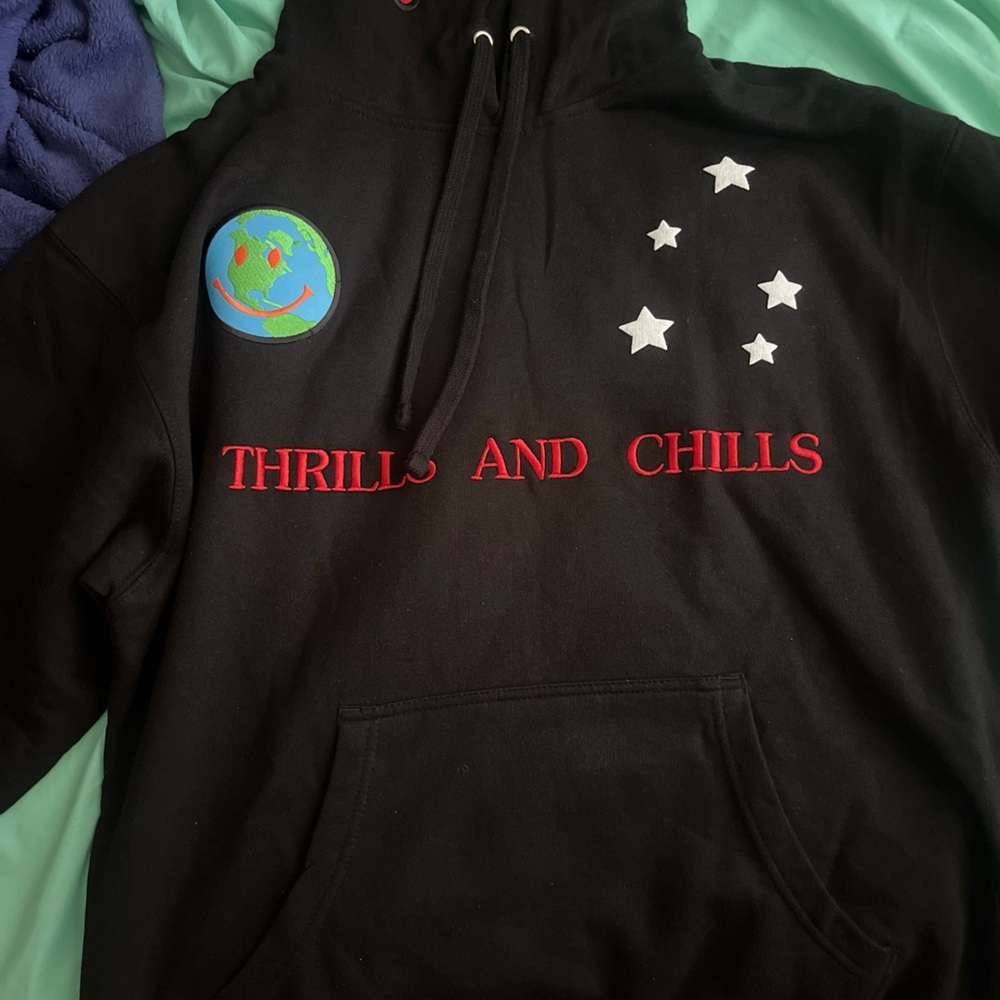Travis Scott thrills and chills hoodie brand new size Large